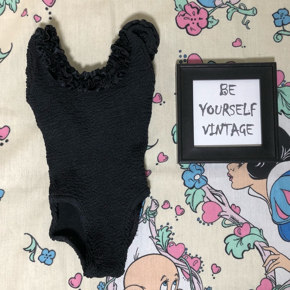 Hunza G Black One Piece Swimsuit